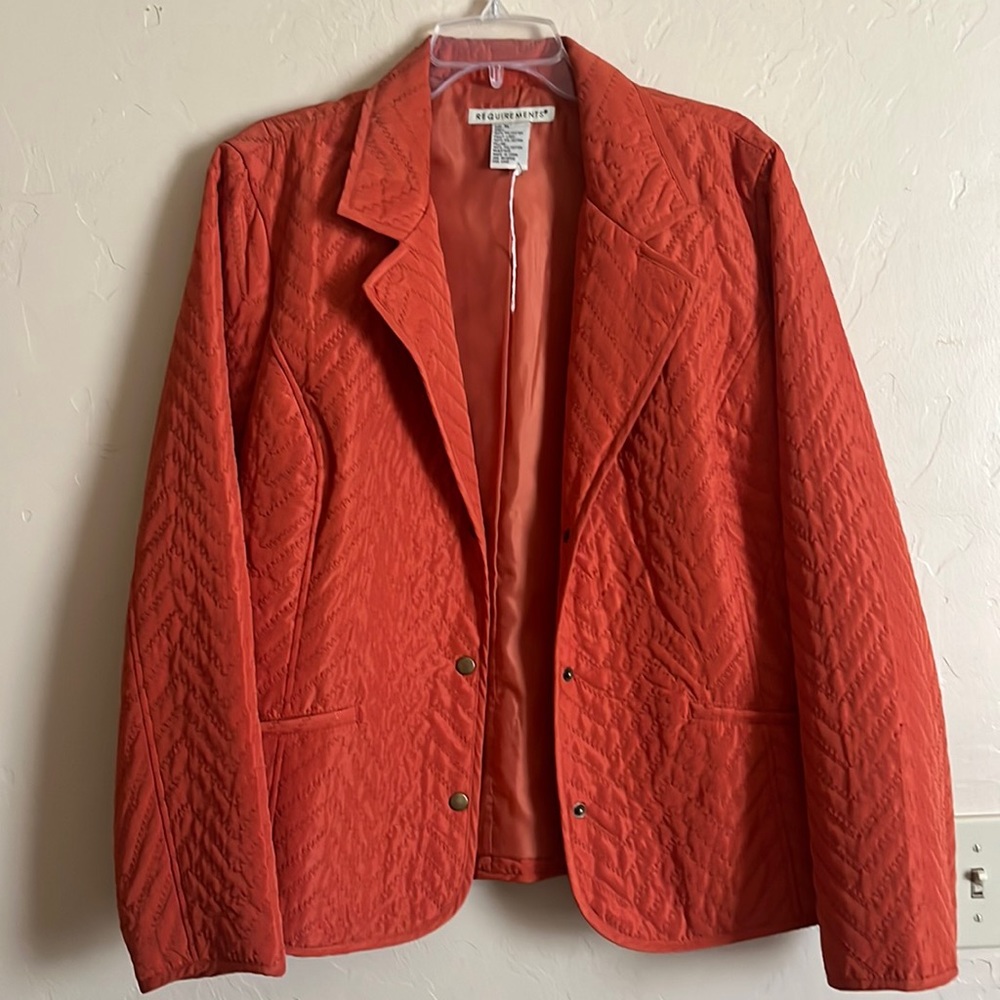 Like new. Worn as a blazer but can be worn as a light jacket.